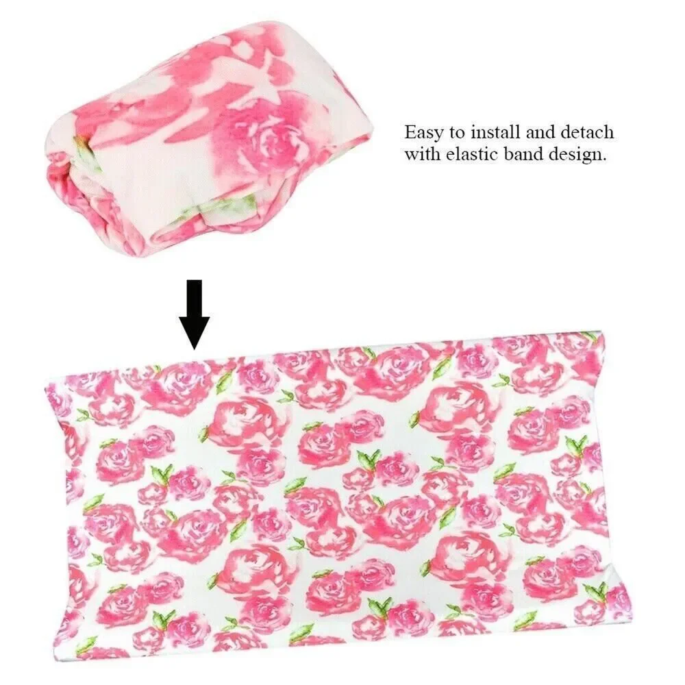 Los Angeles Boutique Baby Girl Pink Roses Soft Stretchy Changing Table Cover